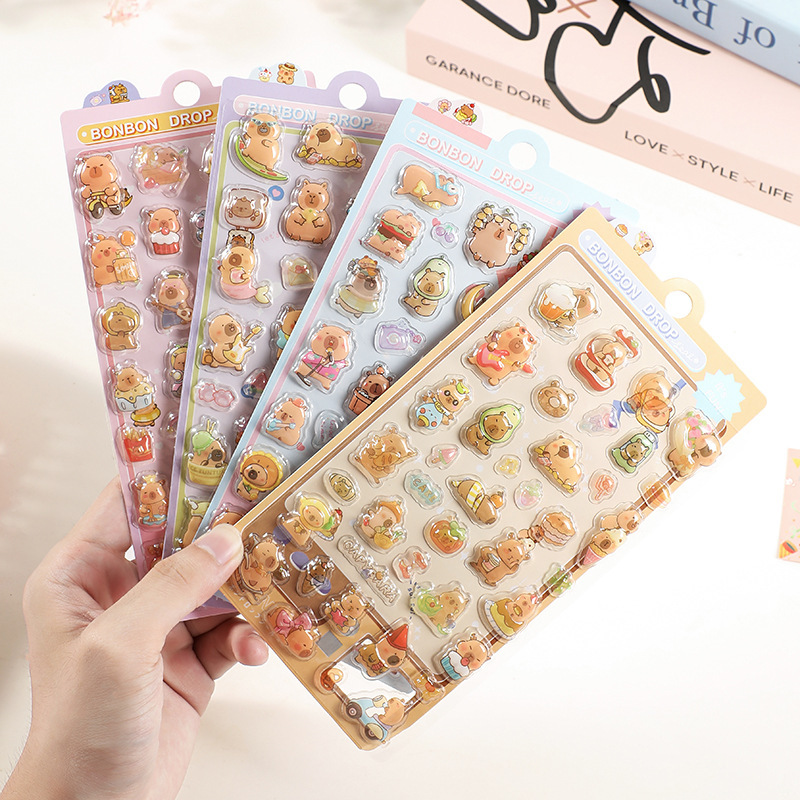 手作り DIY ぷくぷく ボンボンシール 3Dステッカー 立体ステッカー 中空 シール 粘着シール