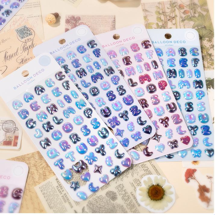 手作り DIY ぷくぷく ボンボンシール 3Dステッカー 立体ステッカー ぷっくりシール 粘着シール