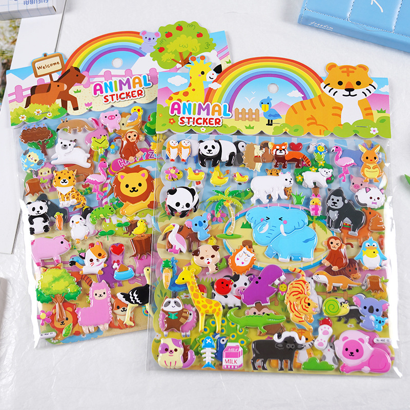 手作り DIY ぷくぷく ボンボンシール 3Dステッカー 立体ステッカー ぷっくりシール 粘着シール