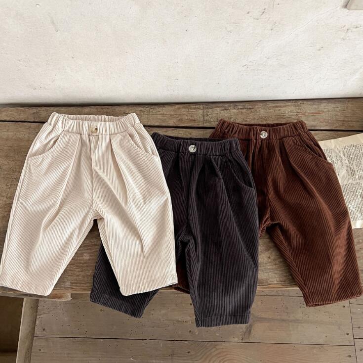 2023新作★ズボン★ボトムス★韓国風子供服★ベビー★カジュアル★無地★3色★66-100CM