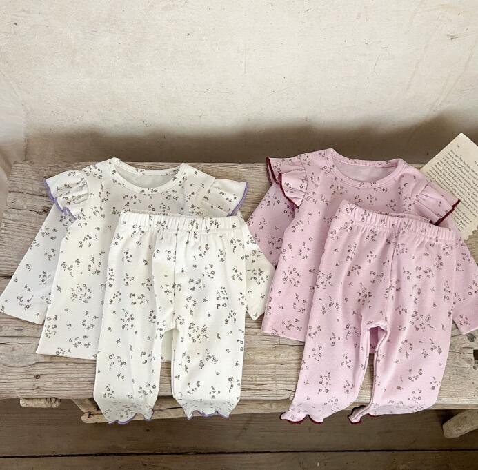 新作★トップス+ズボン★部屋着★セットアップ★パジャマ★子供服★ベビー★2色★66-100CM