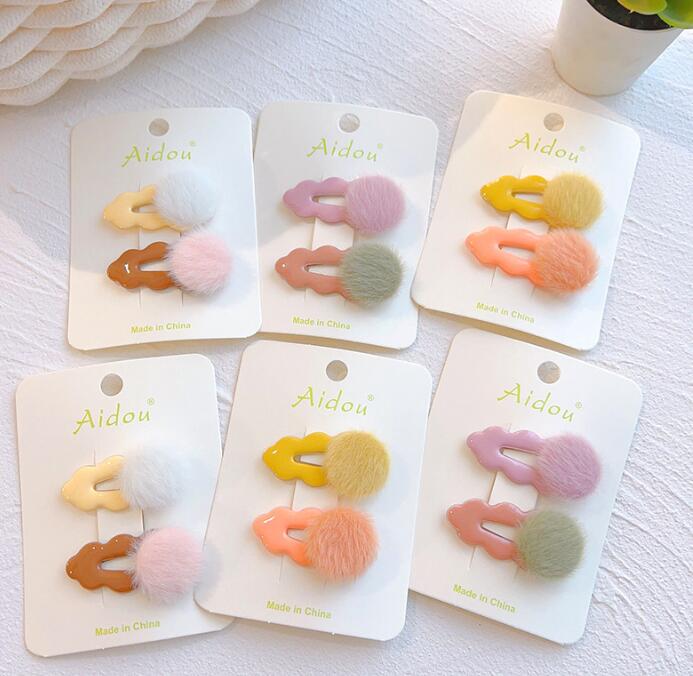 子供用★キッズ女の子★髪飾り★まとめ髪用★ヘアアクセサリー★2枚入り★ヘアピン★多色