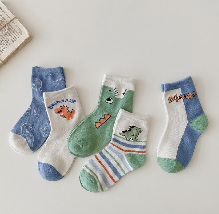 春秋新作★可愛い★韓国風子供靴下★ソックス★1セット=5足★S-XL