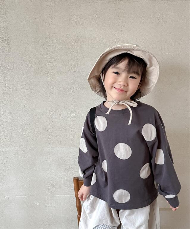 春秋新作★韓国風子供服★Tシャツ★トップス★2色80-130CM