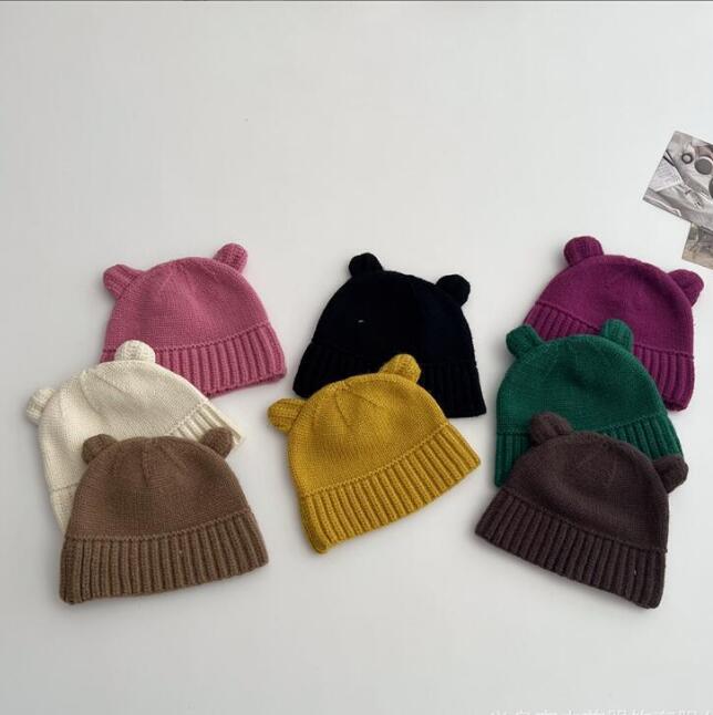 子供用★ニット帽子★帽子★男女兼用★キッズ★無地★可愛い★8色