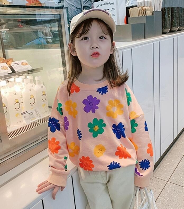 春新作★韓国風子供服★トップス★2色7-15