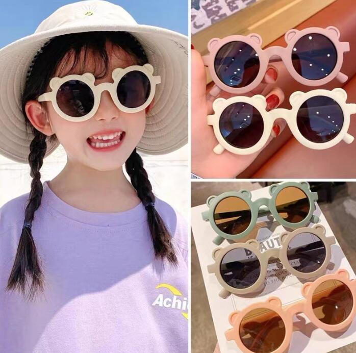 メガネ★日焼け防止★キッズ★子供用★サングラス★子供向けメガネ★熊耳造形★多色
