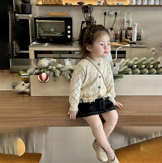 2023春夏新品★子供服　カーディガン&デニムスカート　分けて販売　90-140cm