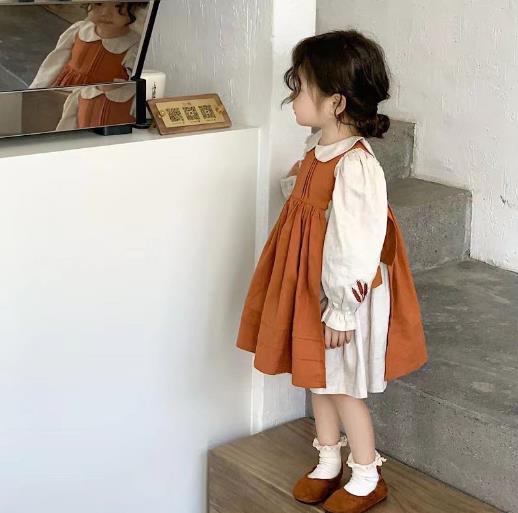 2023春新品★子供服　ワンピース&エプロン　分けて販売　90-130cm