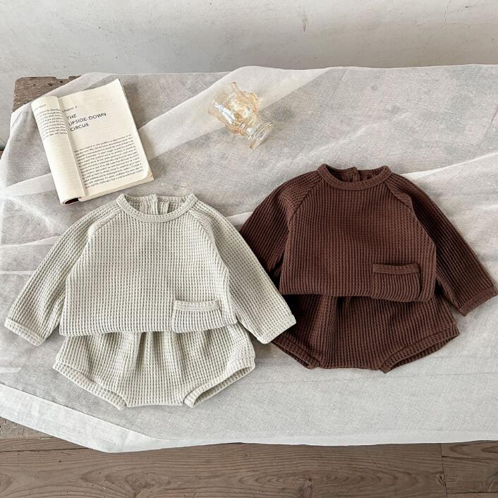 2023★春新作★韓国風子供服★トップス+ズボン2セット★2色66-100CM