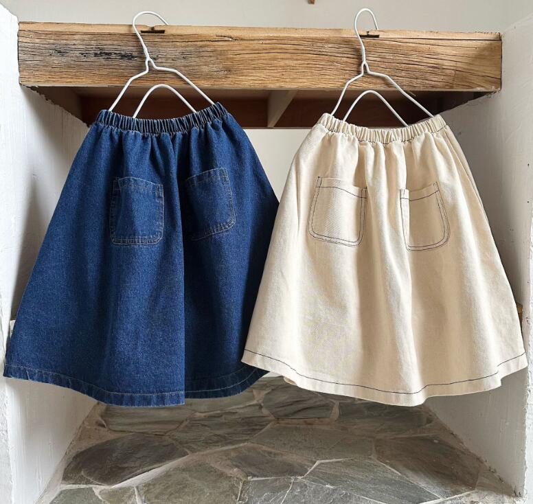 2023新品★子供服　デニムスカート★90-140cm★2色