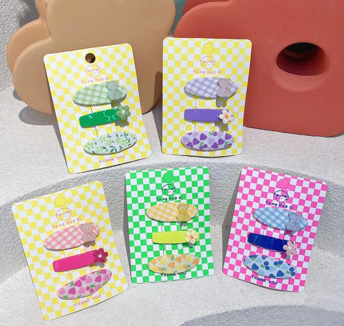 子供用★キッズ★髪飾り★まとめ髪用★ヘアアクセサリー★ヘアピン★3枚入り★多色