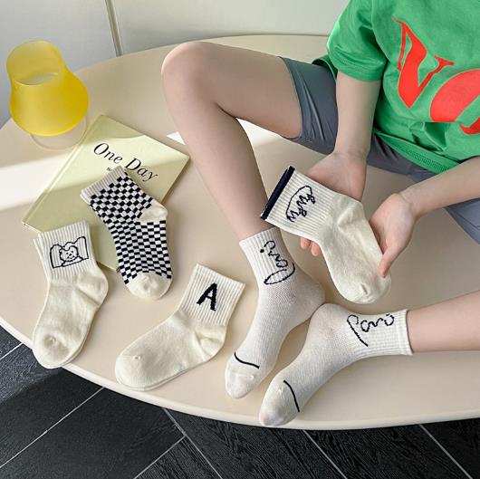 2023春新品★子供用靴下　ソックス　5足組み合わせ　S-L
