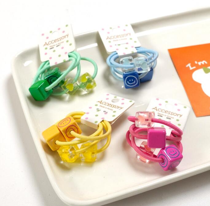 子供用★キッズ女の子★髪飾り★まとめ髪用★ヘアアクセサリー★ヘアゴム★4枚入り★多色