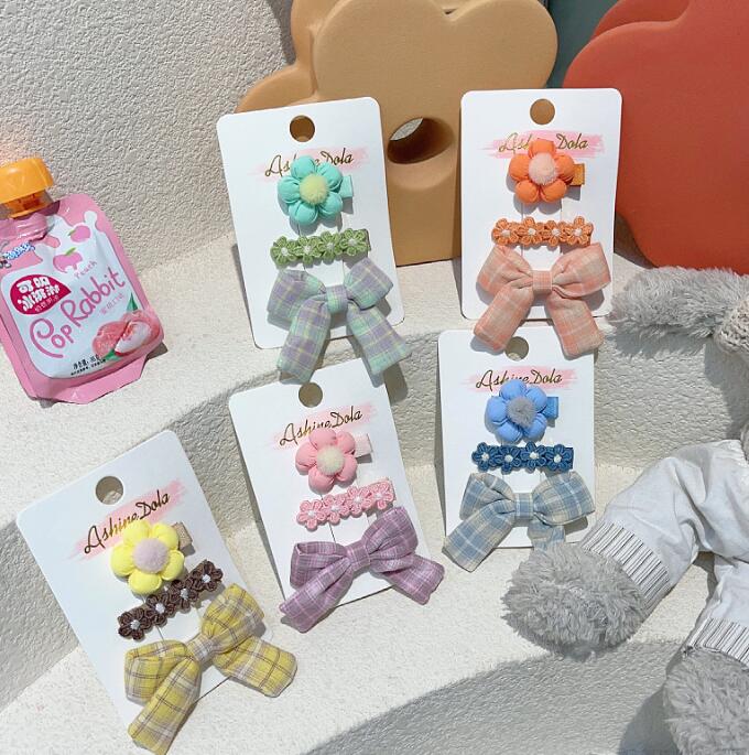 子供用★キッズ★髪飾り★まとめ髪用★ヘアアクセサリー★ヘアピン★3枚入り★多色