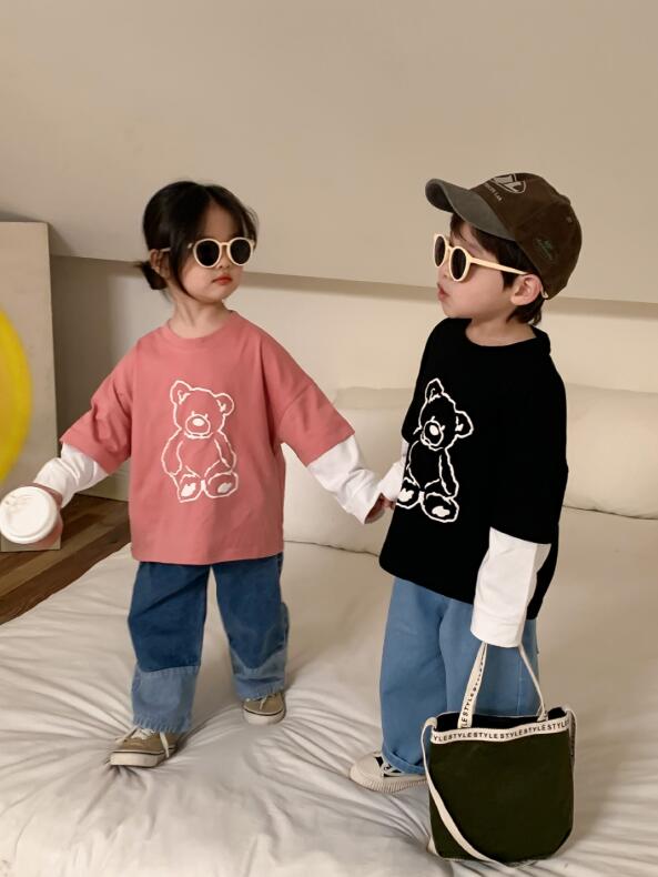 2023春新作★♪子供服★♪半袖Tシャツ★♪トップス★♪80-140CM★♪