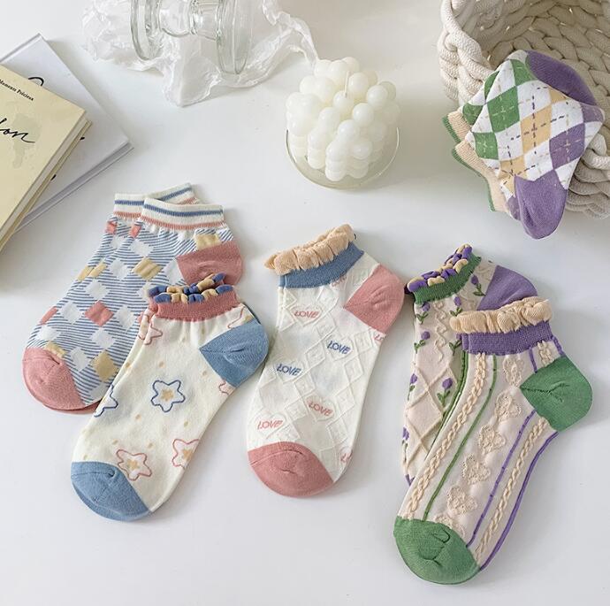 靴下★レデイース★ソックス★大人用★女性用★可愛い★6色