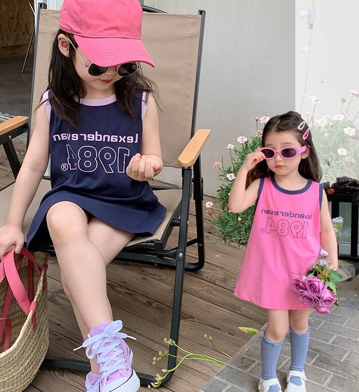 2023夏新品★子供服　ワンピース★タグ7-15★2色