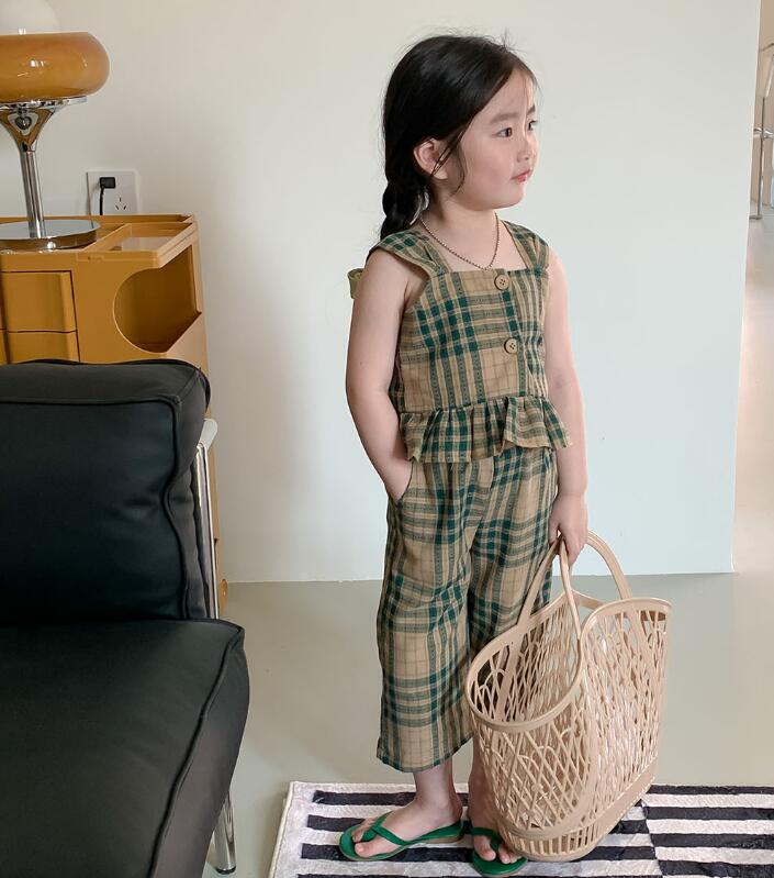 2023夏新品★子供服　トップス+ズボン　セットアップ★80-130cm★2色