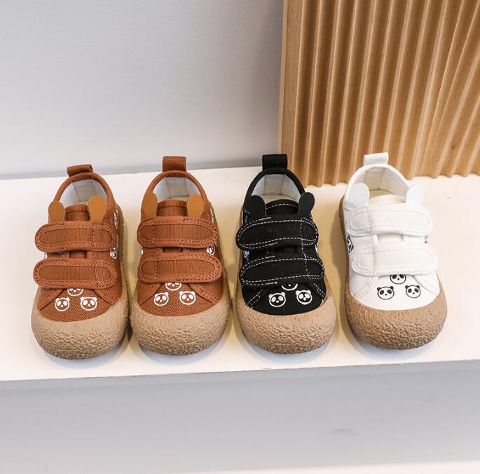 靴★子供靴★キッズ靴★ズック靴★キッズ★男女兼用★パンダ★可愛い★3色「21-30#」