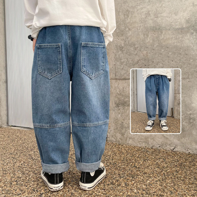 お勧め 春夏新作 ワイドパンツ デニムズボン ジーンズ ジーパン パンツ 男の子 韓国風子供服 110-160