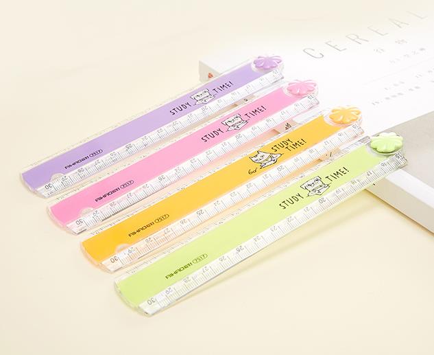 ★文房具　スティショナリー　定規　手描き定規★5色