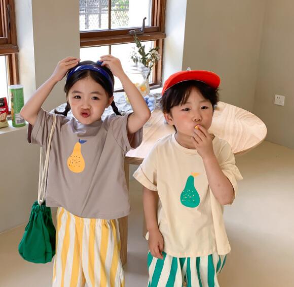 子供服★トップス★Tシャツ★男の子　女の子★韓国風子供服★カジュアル★2色★80-140CM