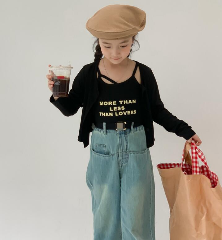 2023新入荷★子供服　ベスト+カーディガン　セット★100-160cm　2色