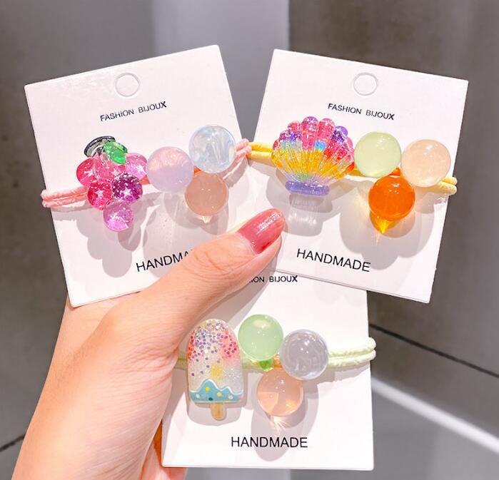 子供用★キッズ★髪飾り★まとめ髪用★ヘアアクセサリー★ヘアゴム★可愛い★多色