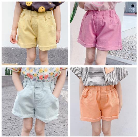 2023夏新品★子供服　ボトムス　ショートパンツ　80-130cm★4色