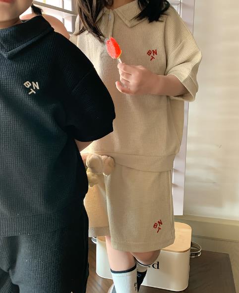 2023夏新品★子供服　半袖+ショートパンツ　セットアップ　80-130cm★2色