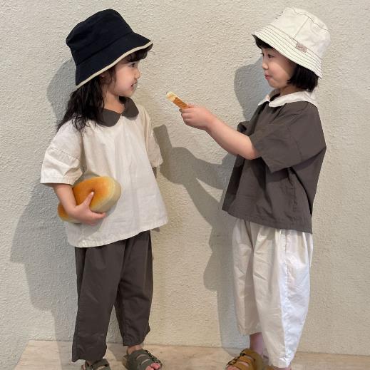 2023夏新品★子供服　半袖+ズボン　セットアップ　80-150cm★2色
