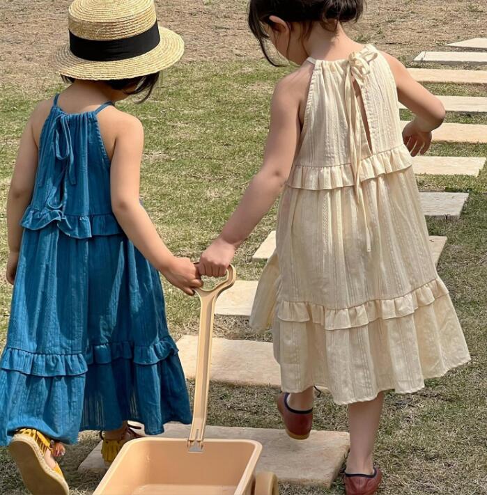 2023★春夏新作★韓国風子供服★吊りワンピース★2色80-140CM