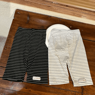 お勧め 春夏新作 ボーダー柄 五分丈ズボン ワイドパンツ 男女 ハーフパンツ 韓国風子供服 80-150