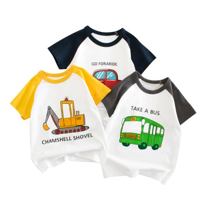 子供服★韓国風子供服★Tシャツ★トップス★半袖★キッズ男の子★3色★90-140CM