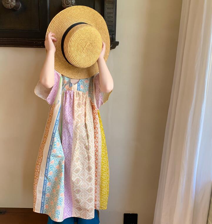 子供服★ワンピース★韓国風子供服★キッズ女の子★半袖★80-140CM