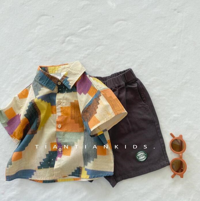 子供服★セットアップ★トップス+パンツ★韓国風子供服★キッズ男の子★カジュアル★80-130CM