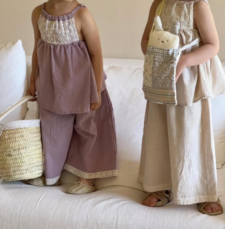 2023新品★子供服　トップス+ズボン　セット★80-140cm★2色