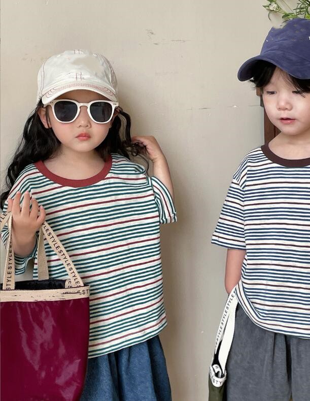 2023★春夏新作★韓国風子供服★Tシャツ★トップス★2色80-130CM