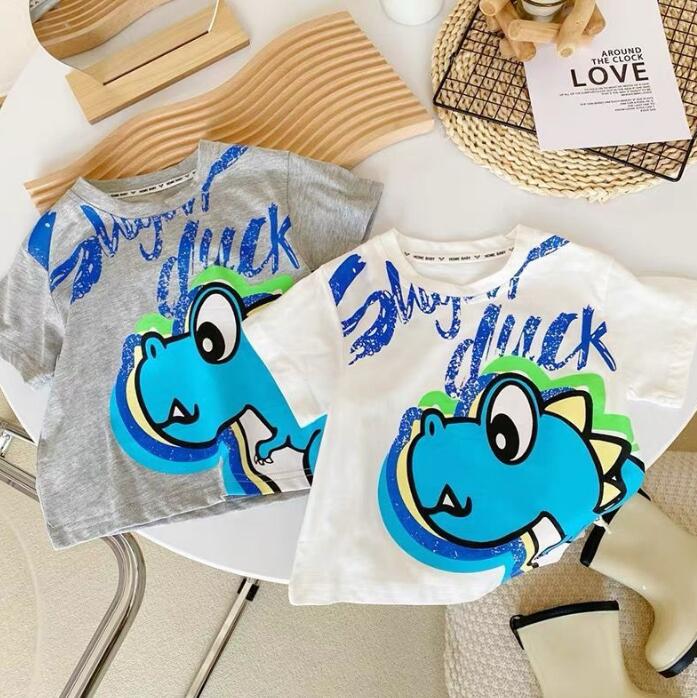 子供服★トップス★Tシャツ★韓国風子供服★キッズ男の子★ダイナソー★2色★80-120CM