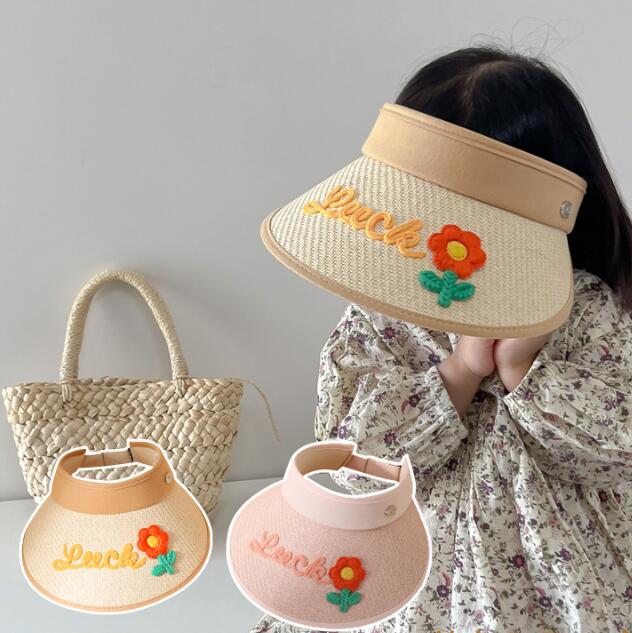 子供用★帽子★キャップ★麦わら帽子★キッズ★男女兼用★日焼け防止★5色