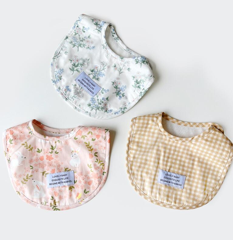 よだれかけ★子供用★涎掛け★ベビー向け★赤ちゃん用★韓国風★花柄★可愛い★6色