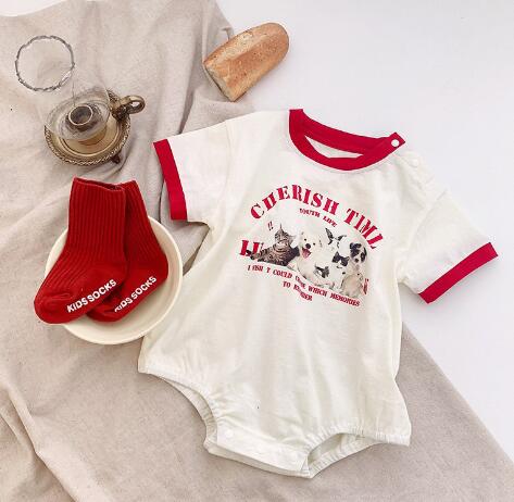 2023夏新品★ベビー服★ロンパース★66-90cm★2色