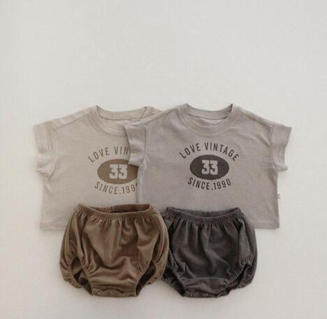 2023新品★子供服　トップス+ズボン　セット★66-90/73-110cm★2色