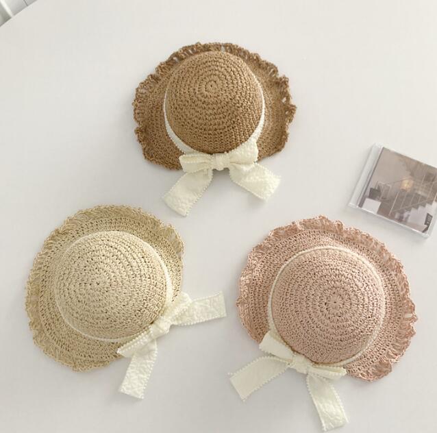 子供用★帽子★麦わら帽子★キッズ女の子★日焼け防止★カジュアル★蝶結び★3色