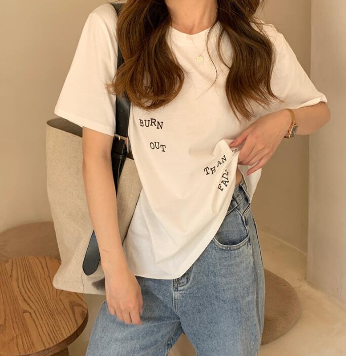 2023★春夏新作★韓国風★レディース★Tシャツ★トップス★2色M-XL