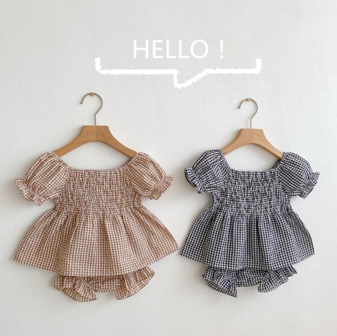 子供服★トップス+パンツ★セットアップ★韓国風子供服★ベビー★可愛い★2色★66-100CM