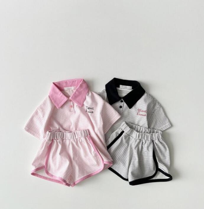 2023★春夏新作★韓国風子供服★トップス+ズボン2セット★2色80-130CM