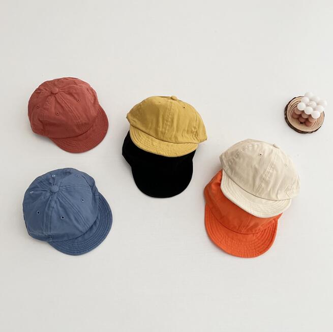 子供用★帽子★キャップ★キッズ★男女兼用★日焼け防止★野球帽★無地★6色