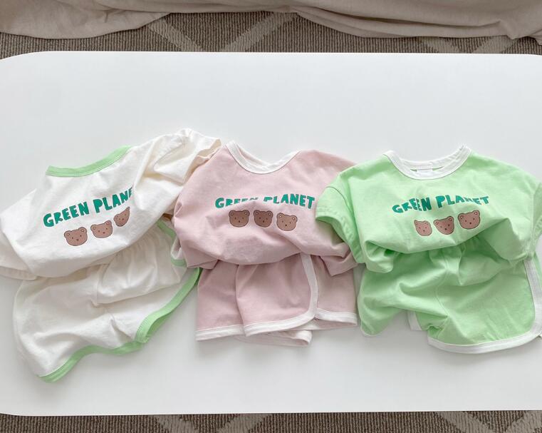 2023新品★子供服　トップス+ズボン　セット★73-110cm★3色